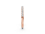 Rose gold Round Diamond Pavé Half-Eternity Band with Shared Prong Setting_5