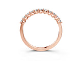 Rose gold Round Diamond Pavé Half-Eternity Band_7