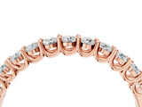 Rose gold Round Diamond Pavé Half-Eternity Band_8