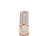 Rose gold Round Diamond Pavé Promise Ring with Round Diamond Accents_5