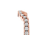 Rose gold Round Diamond Pavé-Set Contoured Wedding Band_21