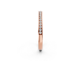 Rose gold Round Diamond Pavé Set Eternity Band with Channel Setting_6