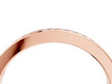 Rose gold Round Diamond Pavé Set Eternity Band with Channel Setting_8