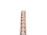 Rose gold Round Diamond Pavé Set Eternity Band with Channel Setting_9