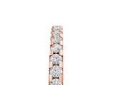 Rose gold Round Diamond Pavé Set Eternity Band with Micro Prong Setting_72