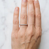 Rose gold Round Diamond Pavé Set Eternity Band with Micro Prong Setting_85