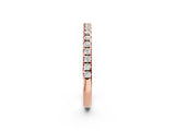 Rose gold Round Diamond Pavé Set Eternity Band_6
