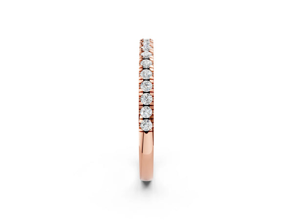 Rose gold Round Diamond Pavé Set Eternity Band