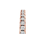 Rose gold Round Diamond Pavé Set Eternity Band_9