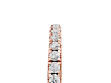 Rose gold Round Diamond Pavé Set Half Eternity Band with Shared Prong Setting_140