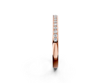Rose gold Round Diamond Pavé Set Half-Eternity Band_20