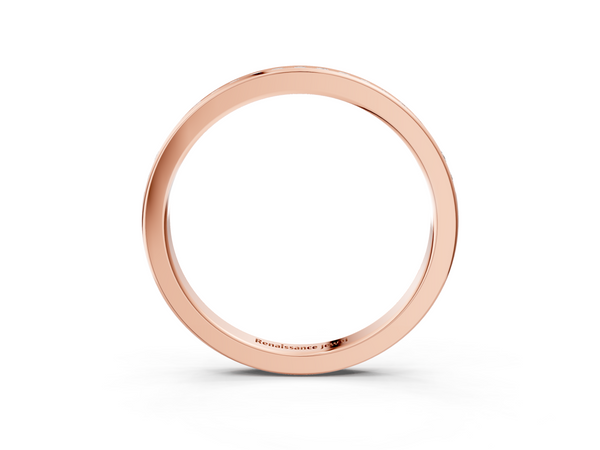 Rose gold Round Diamond Pavé Set Half-Eternity Band