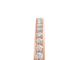 Rose gold Round Diamond Pavé Set Half-Eternity Band_23