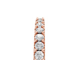 Rose gold Round Diamond Pavé Set Half Eternity Band_9