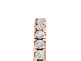 Rose gold Round Diamond Pavé Set White Gold Eternity Band_7