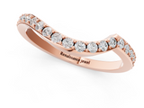 Rose gold Round Diamond Pavé Twist Band with Shared Prong Setting_5