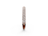 Rose gold Round Diamond Pave Set Eternity Band with Shared Prong Setting_113