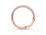 Rose gold Round Diamond Pave Set Eternity Band with Shared Prong Setting_114