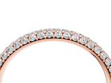 Rose gold Round Diamond Pave Set Eternity Band with Shared Prong Setting_115