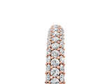 Rose gold Round Diamond Pave Set Eternity Band with Shared Prong Setting_116
