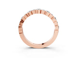 Rose gold Round Diamond Promise Ring with Round Diamond Accents_3