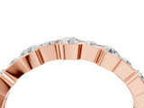 Rose gold Round Diamond Promise Ring with Round Diamond Accents_4