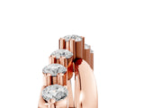 Rose gold Round Diamond Prong-Set Crossover Band_43