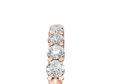 Rose gold Round Diamond Prong Set Half-Eternity Band_11