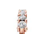 Rose gold Round Diamond Prong-Set Half Eternity Band_7