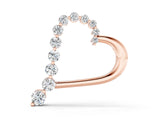 Rose gold Round Diamond Prong-Set Heart Pendant_6