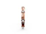 Rose gold Round Diamond Prong-Set Milgrain Eternity Band_25