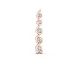 Rose gold Round Diamond S-Curve Prong Pendant_6