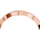Rose gold Round Diamond Scalloped Pavé Eternity Band_25