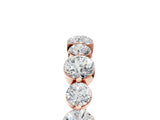 Rose gold Round Diamond Scalloped Prong Set Eternity Band_60
