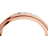 Rose gold Round Diamond Seven-Stone Channel Set Mens Band_4