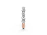 Rose gold Round Diamond Shared Prong Eternity Band_42