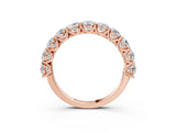 Rose gold Round Diamond Shared Prong Eternity Band_43