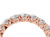 Rose gold Round Diamond Shared Prong Eternity Band_44