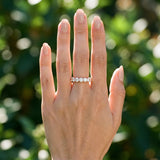 Rose gold Round Diamond Shared Prong Eternity Band_52
