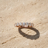 Rose gold Round Diamond Shared Prong Eternity Band_55