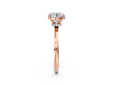 Rose gold Round Diamond Solitaire Ring with Classic Band and Four-Prong Setting_5