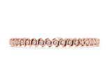 Rose gold Round Diamond Spiral Prong Tennis Bracelet_6