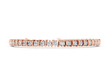 Rose gold Round Diamond Spiral Tennis Bracelet with Prong Setting_10