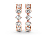 Rose gold Round Diamond Starlight Ear Cuff