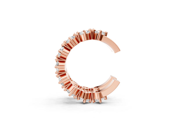 Rose gold Round Diamond Starlight Ear Cuff