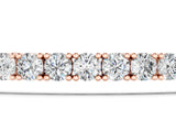 Rose gold Round Diamond Tennis Bracelet with Prong Setting in White Gold_3