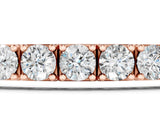Rose gold Round Diamond Tennis Bracelet with Prong Setting_3