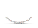 Rose gold Round Diamond V-Prong Bar Pendant_24