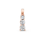 Rose gold Round Diamond Vertical Prong Pendant_6