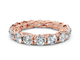 Rose gold Round Diamond Woven Full Eternity Band